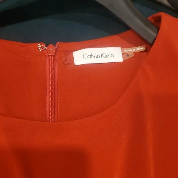 Calvin Klein Burnt orange business dress - Picture 2 of 4